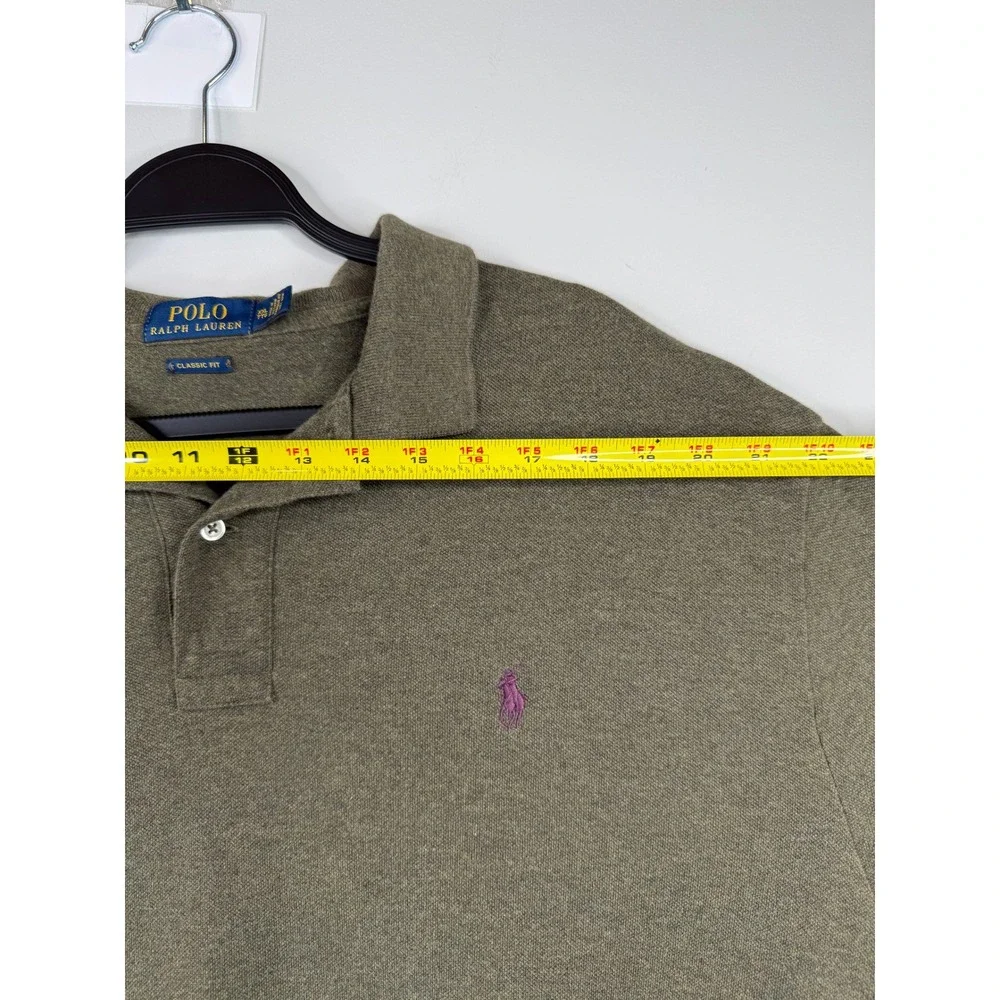 Polo Ralph Lauren Mens XXL Classic Fit Olive Green Short Sleeve 100% Cotton